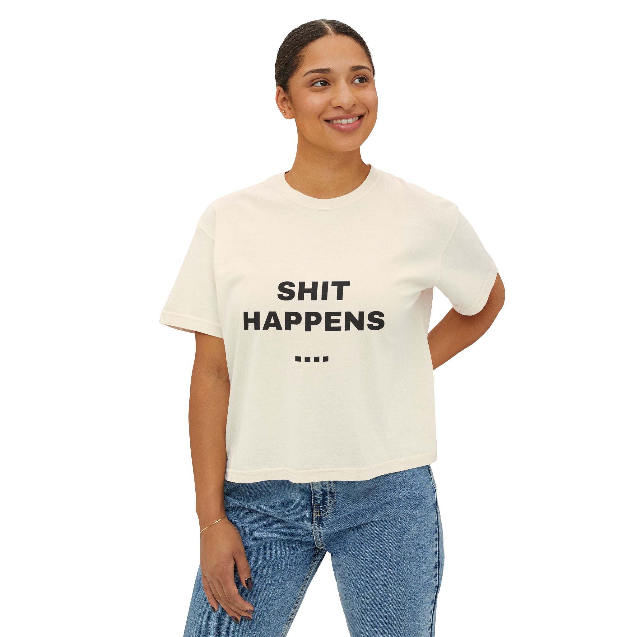 Boxy Tee with quote included